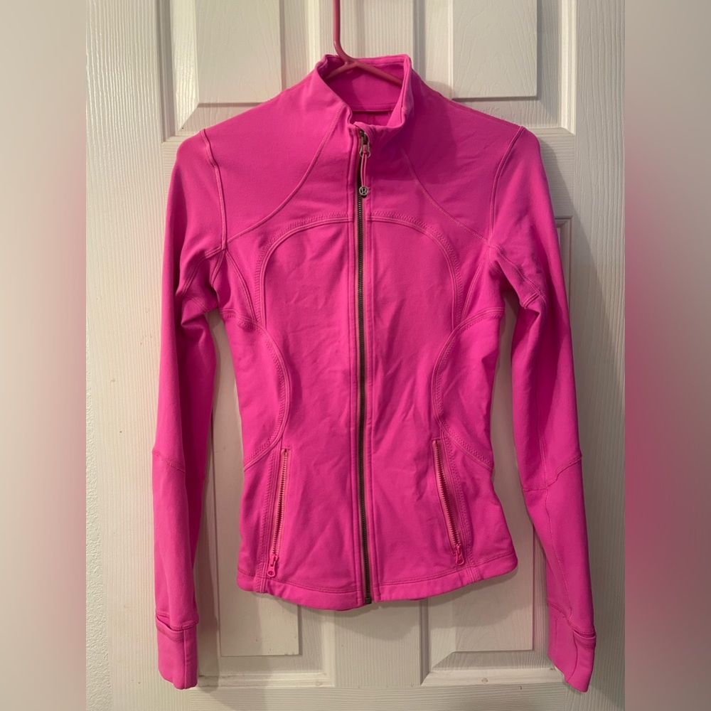Lululemon pink define jacket size 4